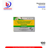 GASAIDE Dicycloverine Hydrochloride 10mg Tablet 100's