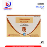 GRABALIN Pregabalin 75mg Anticonvulsant Capsule 28's