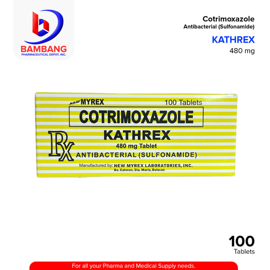 KATHREX Cotrimoxazole 480mg Sulfonamides Tablets 100's