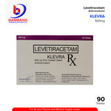 KLEVRA Levetiracetam 500mg Film Coated Anticonvulsant Tablates 90's