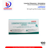Losartan Potassium + Amlodipine (Lopinov) 50mg/5mg Film Coated Tablet