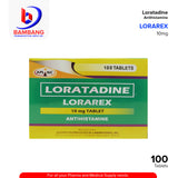 LORAREX Loratadine 10mg Tablet 100's