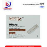 MEDX HBsAg One Step Hepatitis B Surface Antigen Rapid Test 25's