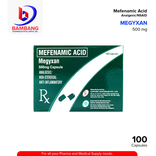 MEGYXAN Mefenamic Acid 500mg Capsule 100's