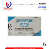 MELOTAB Meloxicam 15mg Tablet 50's