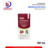 MEOXICLAV-DS Co Amoxiclav 312.5mg Per 5ml Powder for Oral Suspension 60ml