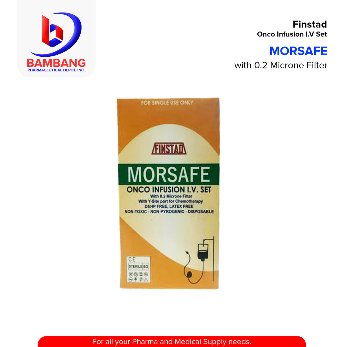 MORSAFE Onco Infusion I.V. Set – Bambang Pharmaceutical Depot Inc.