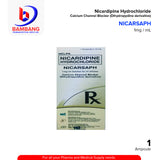 NICARSAPH Nicardipine Hydrochloride 1mg/ml Solution for IV Infusion 10 x Ampoules 1's