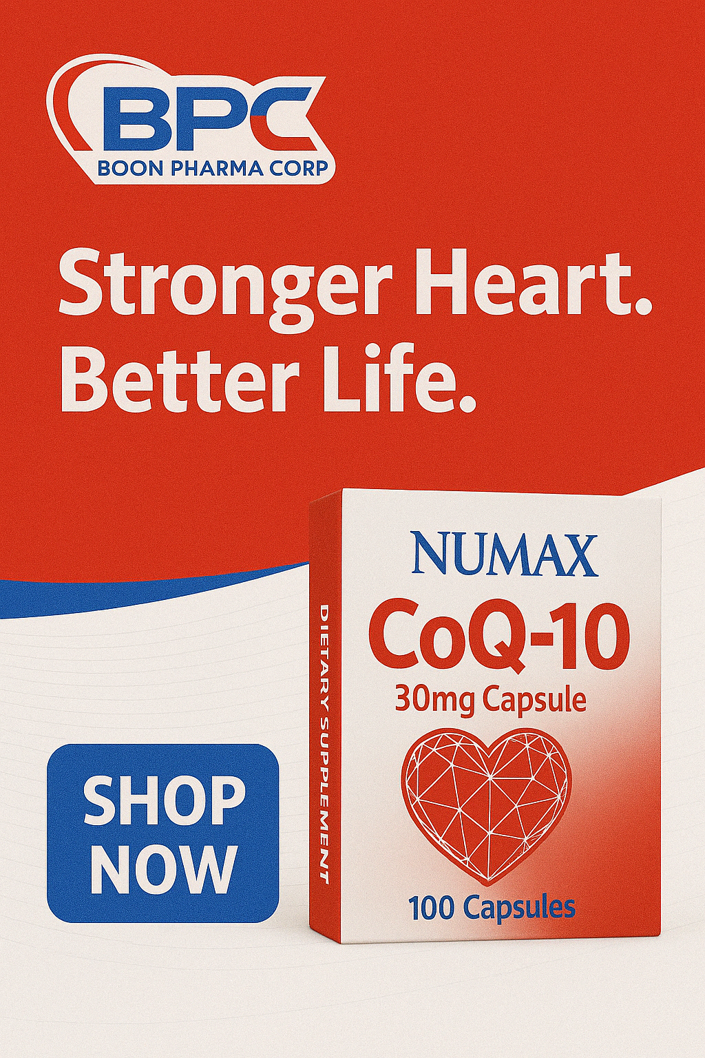 CoQ-10 (Numax) Food Supplement 30mg Capsule 100's
