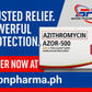 Azithromycin (Azcor-500) 500mg Film Coated Antibacterial (Macrolide)