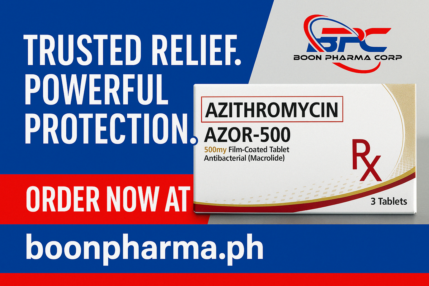 Azithromycin (Azcor-500) 500mg Film Coated Antibacterial (Macrolide)