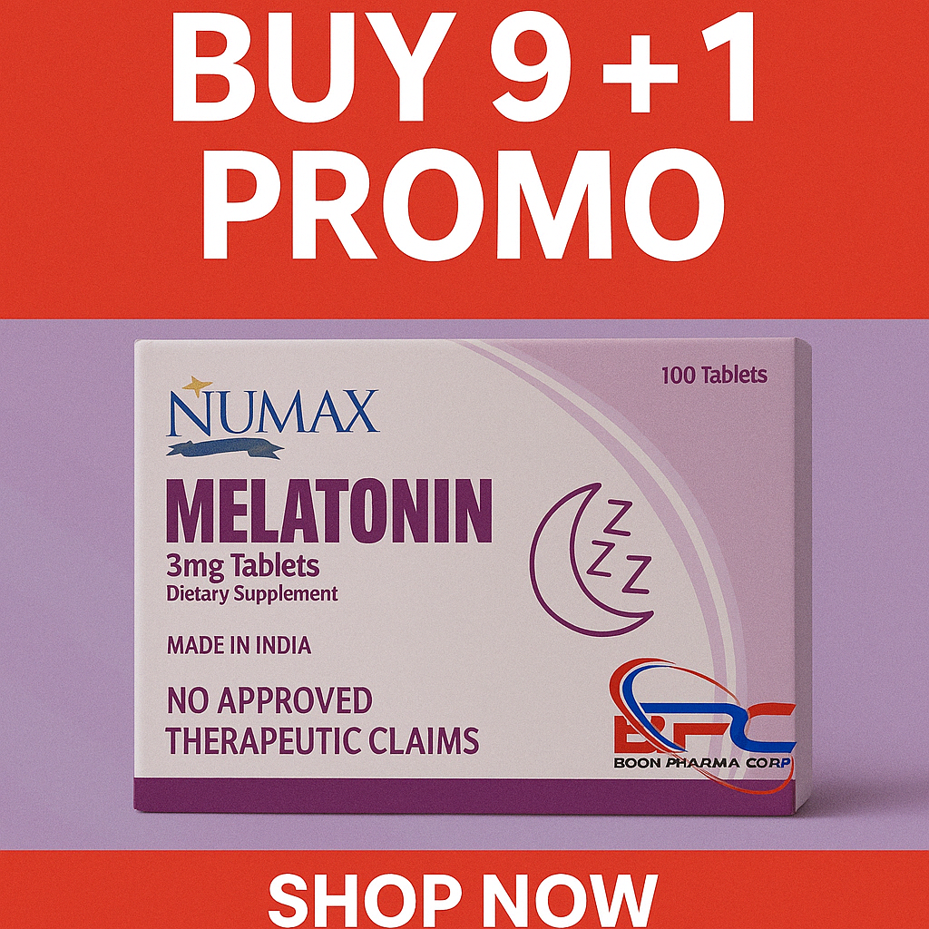 Numax (Melatonin) 3mg Tablets Dietary Supplement
