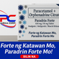Paracetamol + Orphenadrine Citrate (Paradrin Forte) 650 mg/50 mg Tablet Analgesic/Antipyretic/Muscle Relaxant