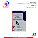 OPPUL Salbutamol 1mg/ml 2.5mg/2.5ml Solution for Inhalation Nebules 30's