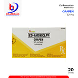 ORAPEN Co Amoxiclav 625mg Antibacterial Tablet 20's