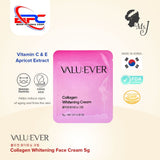 VALU:EVER Collagen Whitening Face Cream 5g Brightening Moisturizer