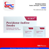 OREX Povidone Iodine Swabs Antiseptic / Germicide 100 pcs