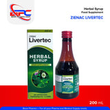 ZIENAC LIVERTEC Herbal Syrup Food Supplement 200ml Liver Detox & Support