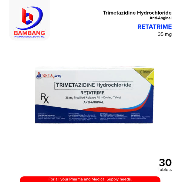 RETATRIME Trimetazidine Hydrocloride 35mg Modified Release Film-Coated ...