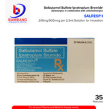 SALRESP I Salbutamol Sulfate Ipratropium Bromide 205mg/500mcg per 2.5ml x 35 Nebules