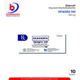 SPIAGRA 100 Sildenafil 100mg Film Coated Tablet 10's