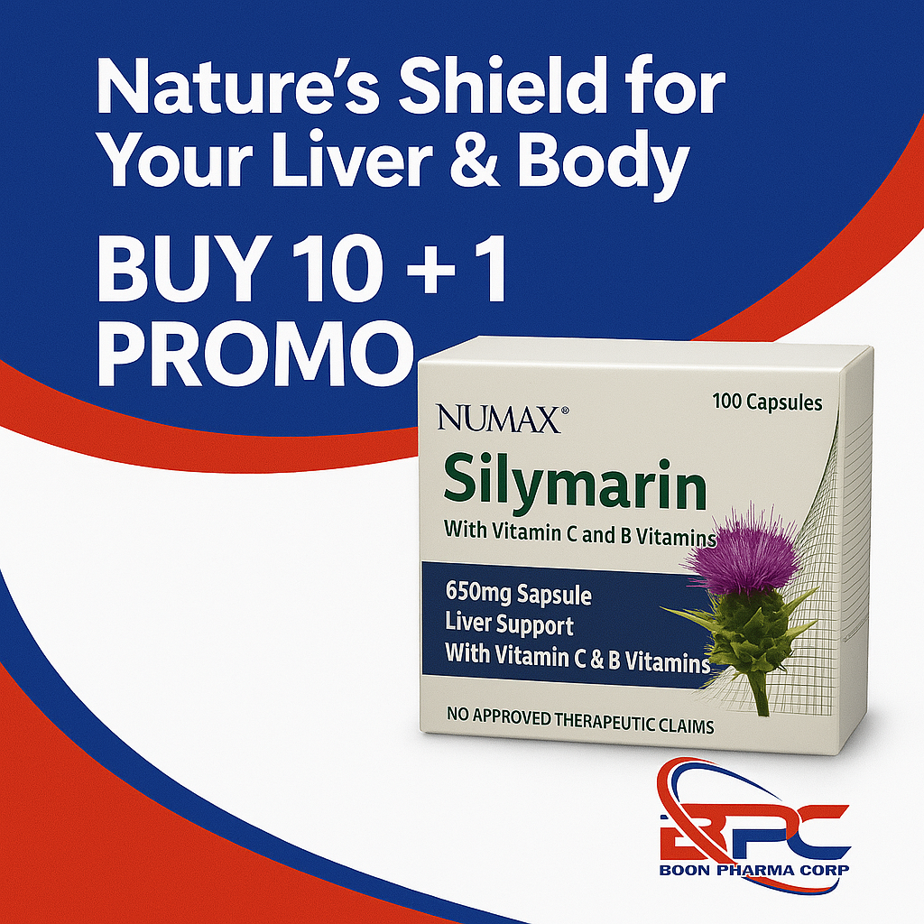 Silymarin (Numax) 650mg with Vitamin C and B Vitamins Capsule 100's