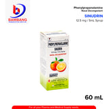 SINUDRIN Phenylpropanolamine 12.5mg / 5ml Syrup 60ml