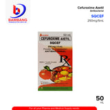 SQCEF Cefuroxime Axetil 250mg/5ml Powder for Suspension Antibacterial 50ml