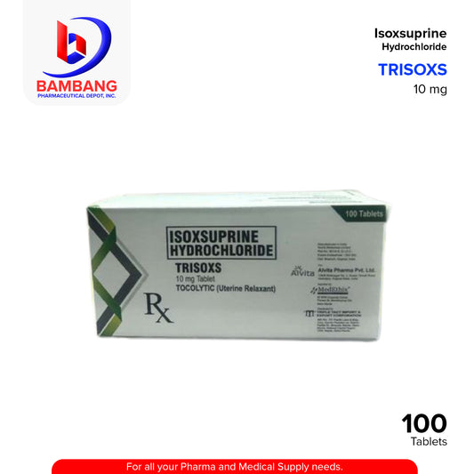TRISOXS Isoxsuprine Hydrochloride 10mg Tablet 100's