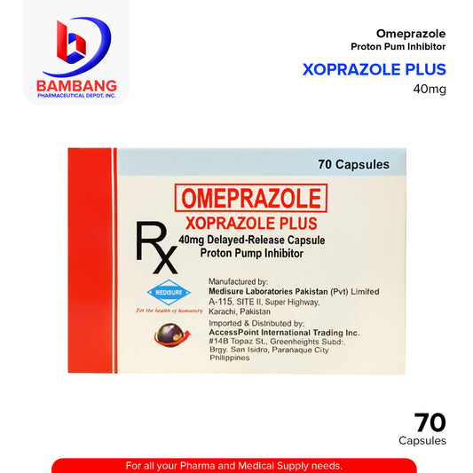 XOPRAZOLE PLUS Omeprazole 40mg Delayed Release Capsule 70's