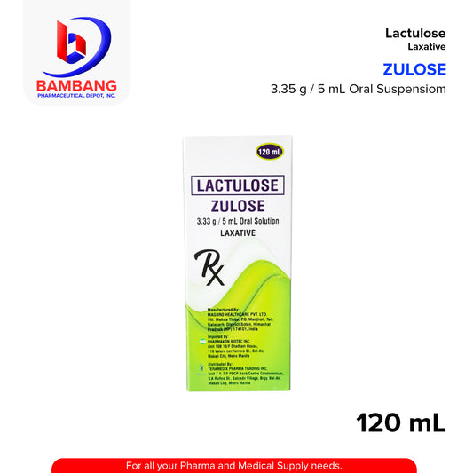 ZULOSE Lactulose 3.33g / 5ml Oral Solution 120ml