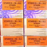 VITAGEN VITAMIN  B1 + B6 + B12 Capsule 100's