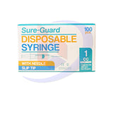 SURE GUARD Disposable Syringe 25g x 5/8 (0.5 x 16mm) 1CC 100's