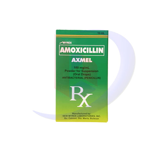 Amoxicillin (Axmel) 100mg/ml Powder for Suspension Penicillin (Oral Drops) 10ml