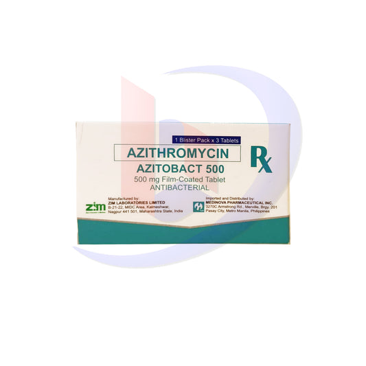 Azithromycin (Azitobact) 500mg Tablet 3's