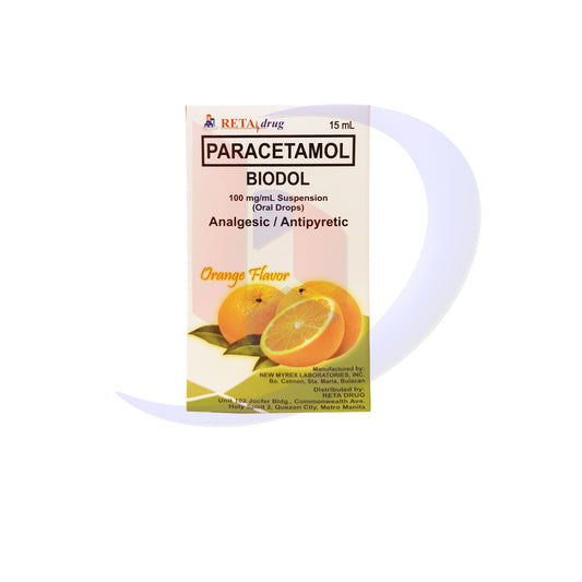 Paracetamol (Biodol) 100mg/ml Suspension (Oral Drops) 15ml