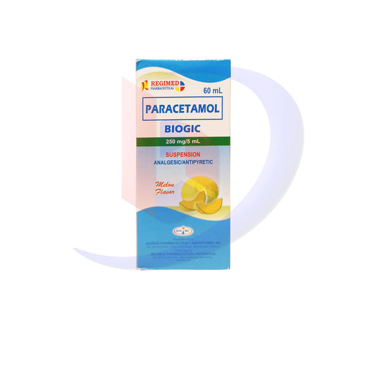 Paracetamol (Biogic) 250ng/5ml Suspension 60ml