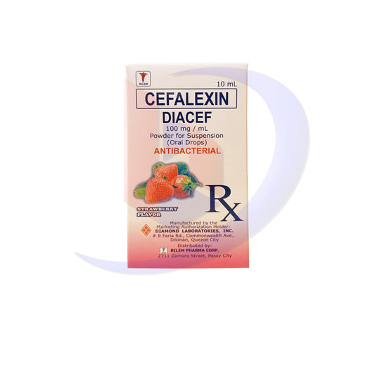Cefalexin Drops (Diacef) 100mg/ml Powder for Suspension Oral Drops 10ml