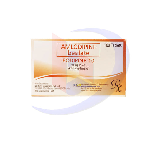 Amlodipine Besilate (Eodipine 10) 10mg Tablet 100's