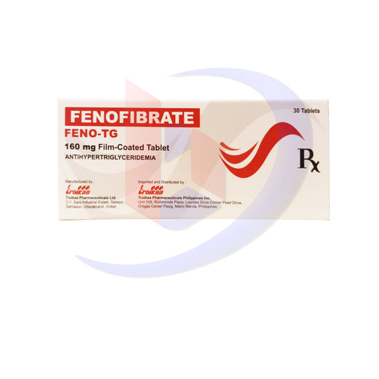 Fenofibrate (Feno-TG) 160mg Filmn Coated Tablet 30's