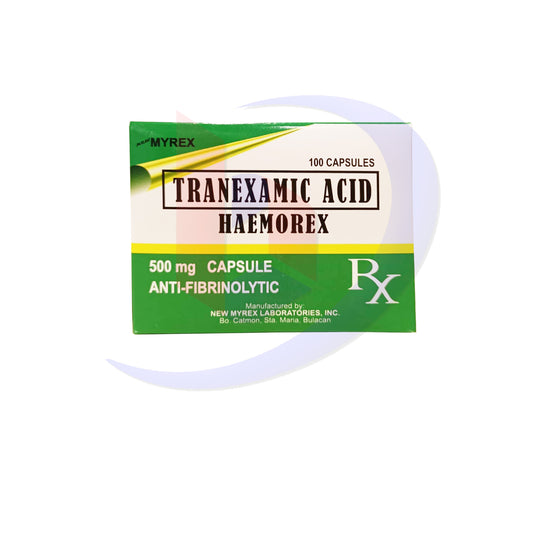Tranexamic Acid (Haemorex) 500mg Capsule 100's