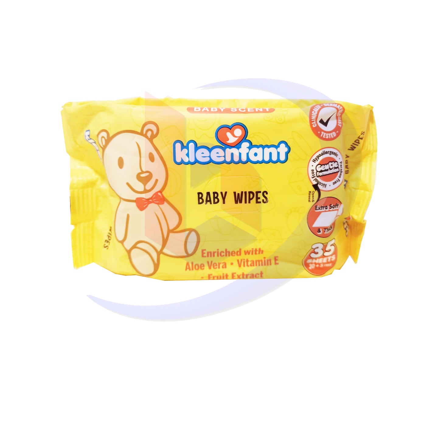 Baby Wipes (Kleefant) Extra Soft & Thick Sheets 35's