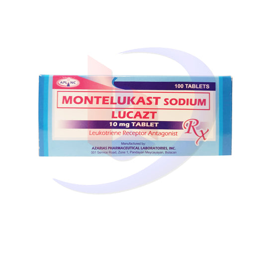 Montelukast Sodium (Lucazt) 10mg Tablet 100's