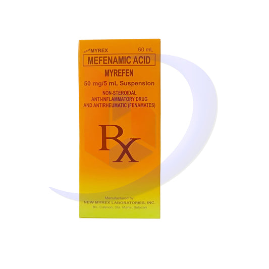 Mefenamic Acid (Myrefen) 50mg/5ml Suspension 60ml