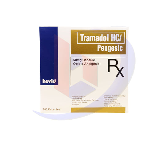 Tramadol HCI (Pengesic) 50mg Opioid Analgesic Capsules 100's