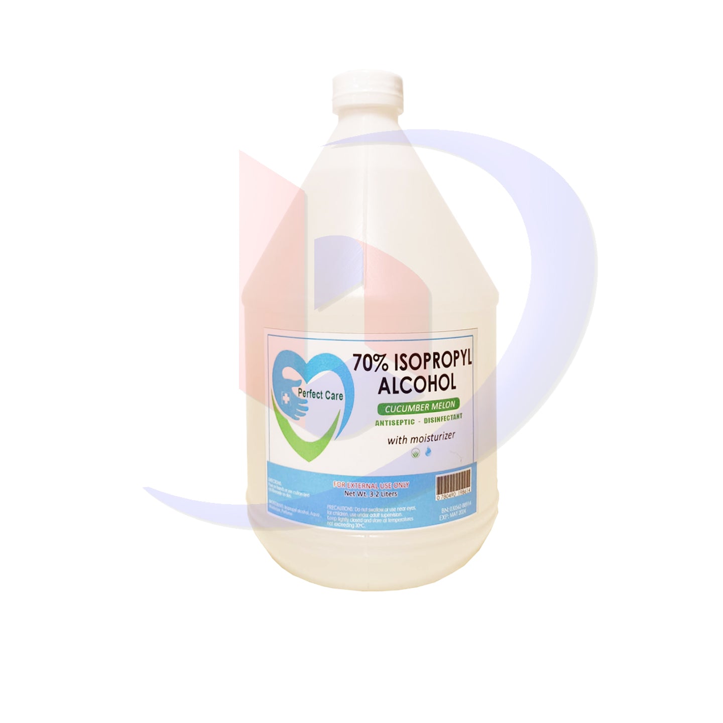 Isopropyl Alcohol (Protect Care) Cucumber Melon with Moisturizer 3.2 Gallon 1's