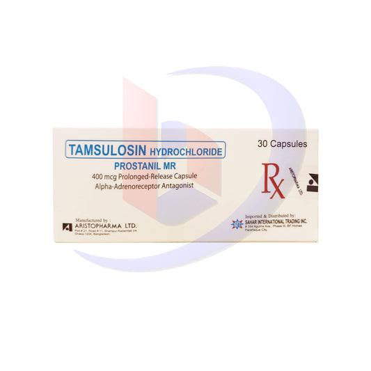 Tamsulosin Hydrochloride (Prostanil MR) 400mcg Prolonged Release Capsule 30's