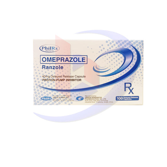 Omeprazole (Ranzole) 40mg Delayed Release Capsule 100's