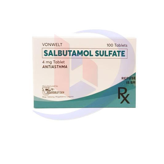 Salbutamol Sulfate (Vonwelt) 4mg Tablet 100's