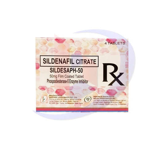 Sildenafil Citrate (Sildesaph 50) 50mg Film Coated Tablet 4's